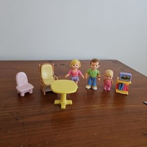 Fisher Price My First Family Kids Playset with Figures and Furniture